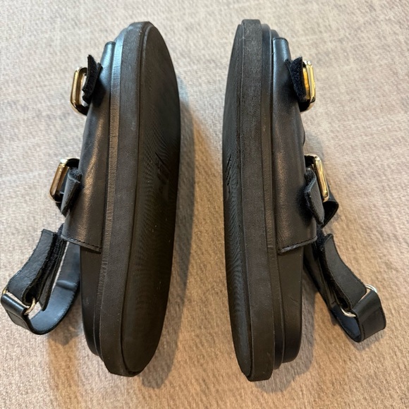 ALOHAS Harper Leather Slingback Buckled Sandal Black 40 - Picture 4 of 6